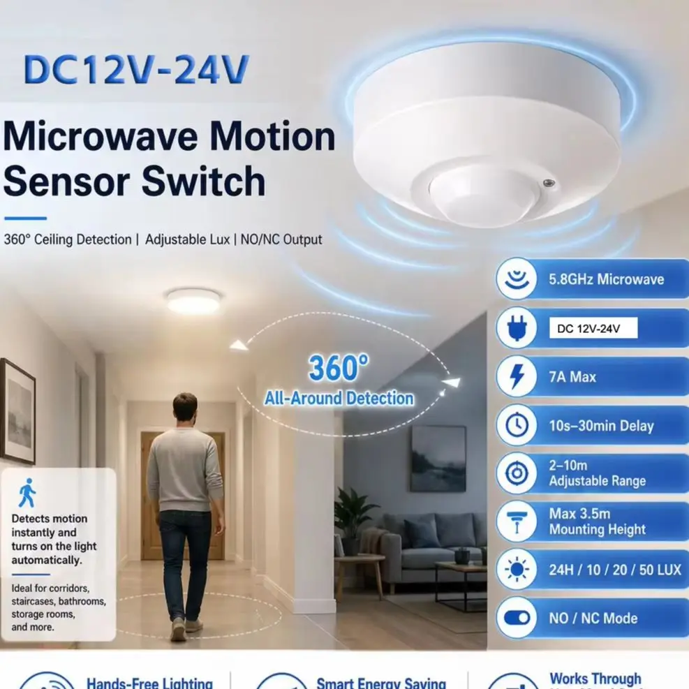 Home Security Radar System - Interruptor de sensor de radar de