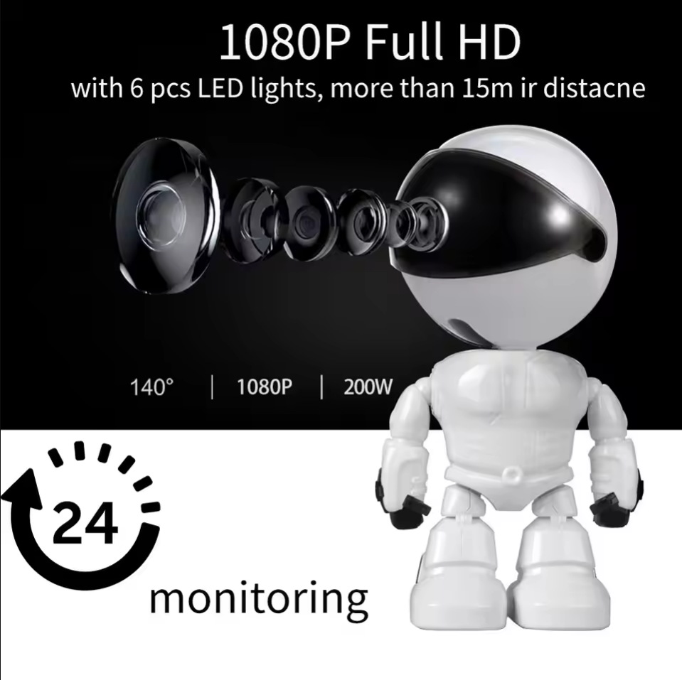 Home Security Robots - Robot inteligente WiFi Cámara IP 1080P