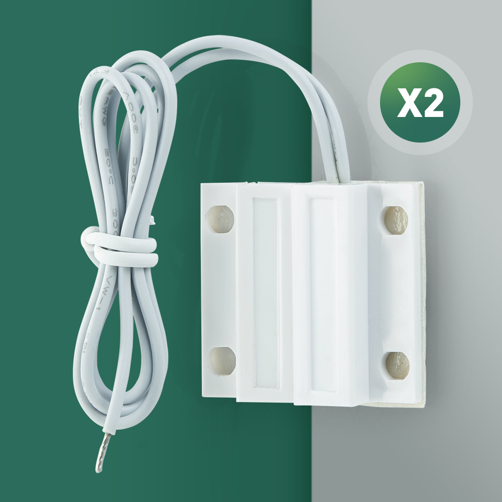 Home Security Zones - 2 sensores de puerta/ventana con cable