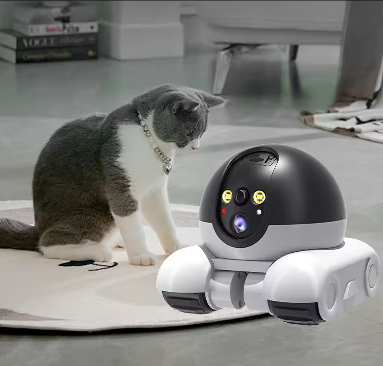 Home Security Robots - Cámara robot inalámbrica doble lente 1080P