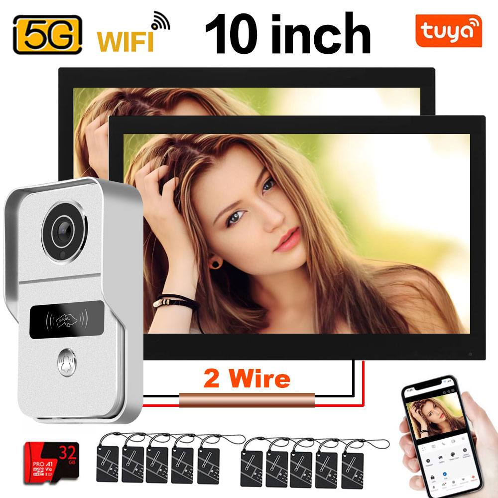 Home Security Uk - Tuya 1080P 5G Wifi, 2 monitores