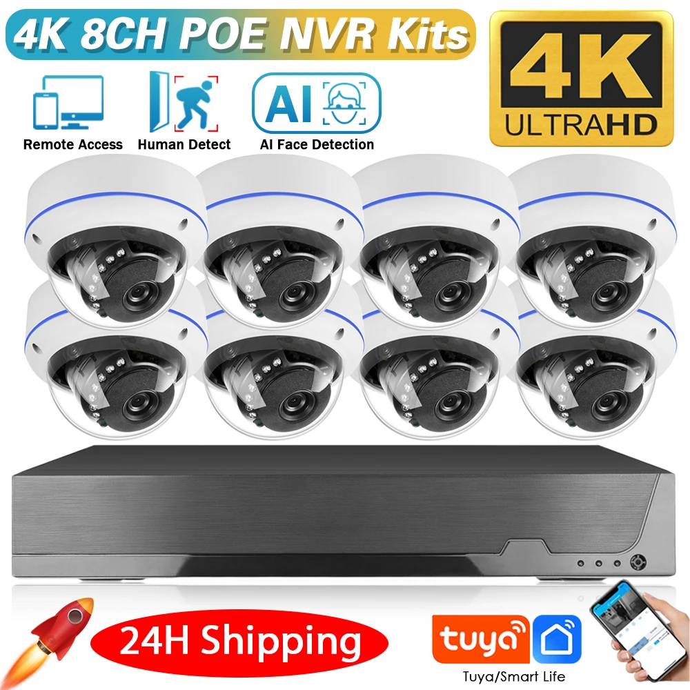 Nvr Kit 8 Channel - Sistema de Cámara de Seguridad CCTV