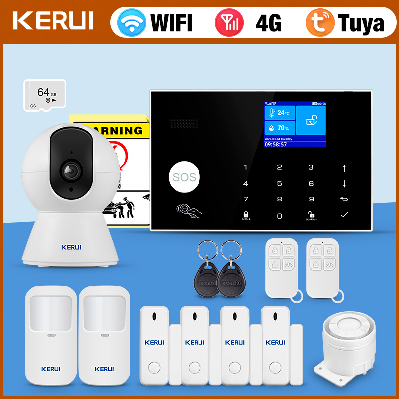 Home Security Zones - KERUI-sistema de alarma 4G con zonas