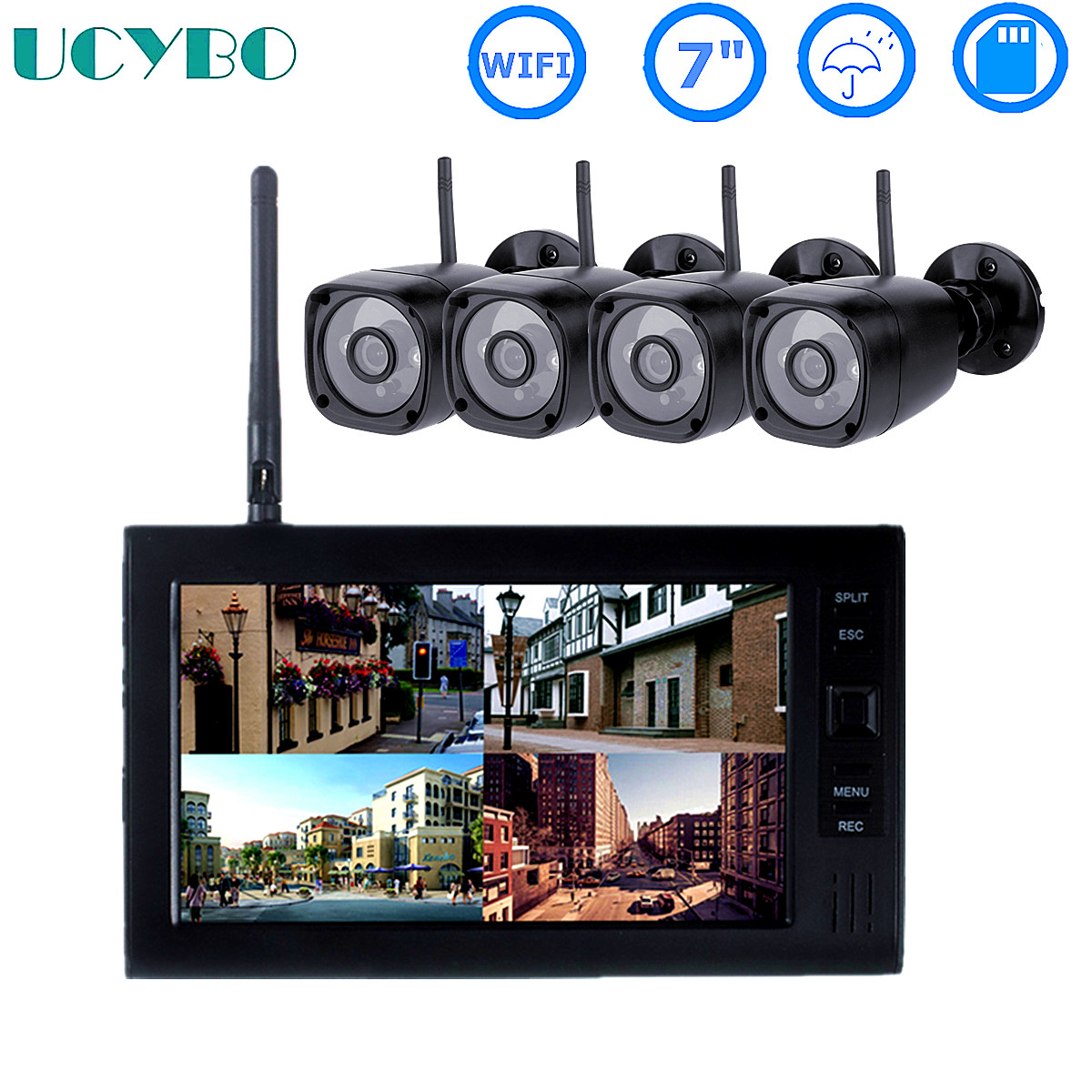 Home Security Video Recording Systems - Sistema de seguridad cctv lcd de
