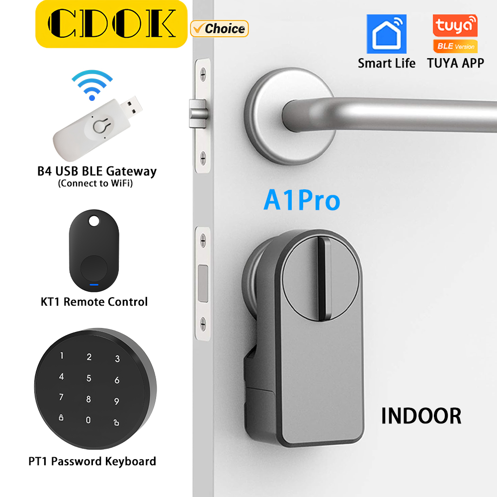 Door Lock Smart Keypad - Cerradura Inteligente Bluetooth CDOK A1Pro Tuya,
