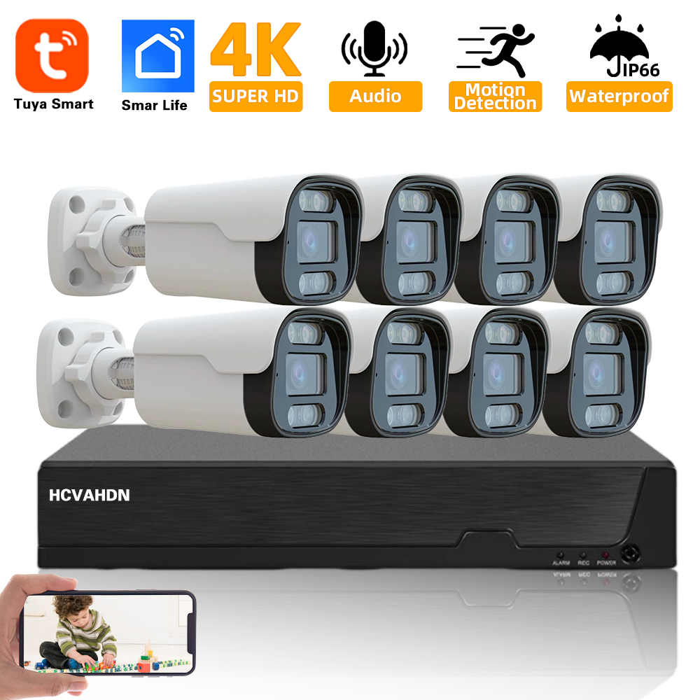 Nvr Kit 8 Channel - Kit de seguridad TUYA 4K 8MP