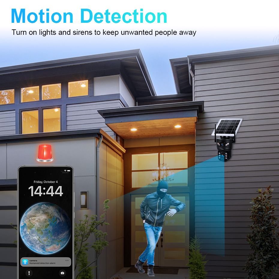 Cámara Solar WiFi 4G SIM KERUI - Home Security And Cctv reseña y precio