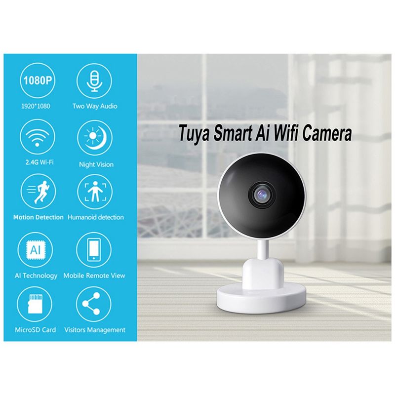 Cámara Wifi Tuya Esencial para - Home Security And Cctv reseña y precio