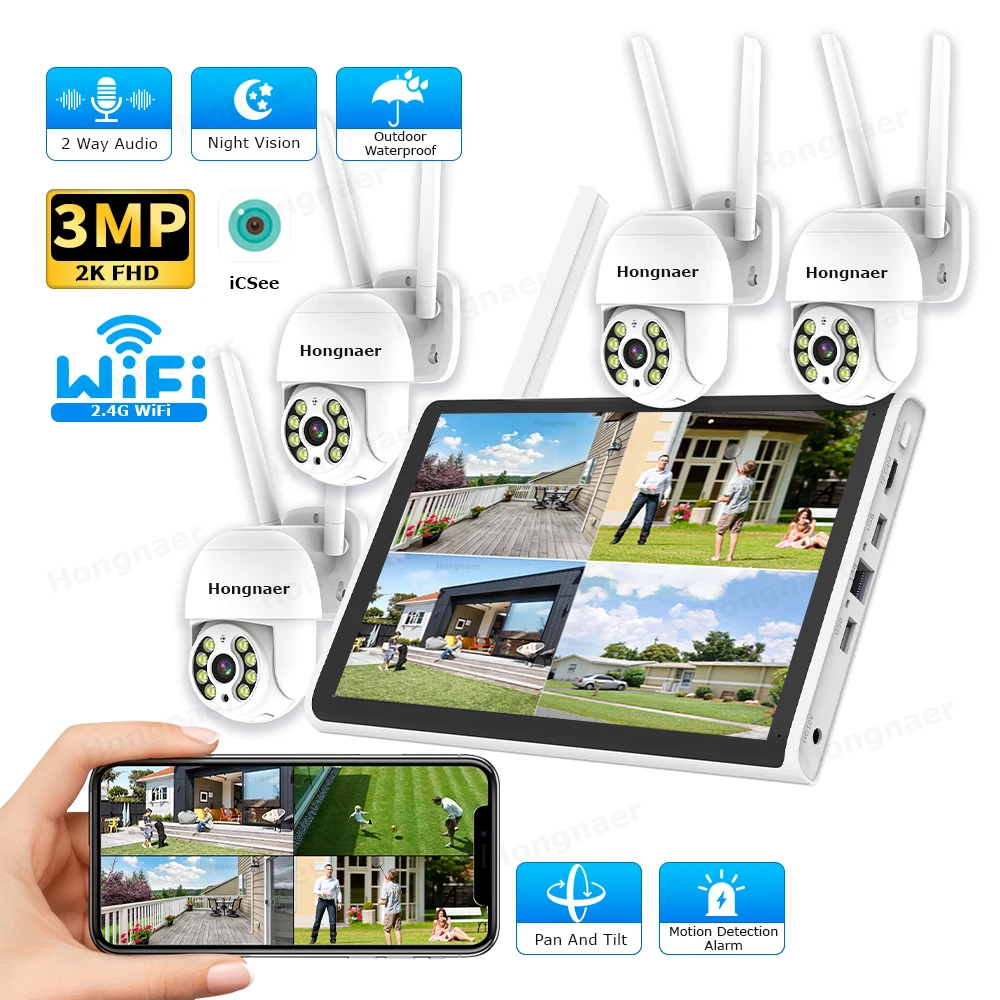 Kit de CCTV Hongnaer 2026, 3MP - Home Security And Cctv reseña y precio