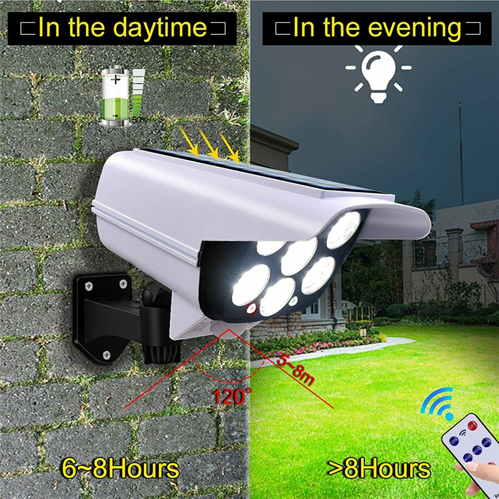 Luz Solar para exteriores con  - Home Security Flood Lights reseña y precio