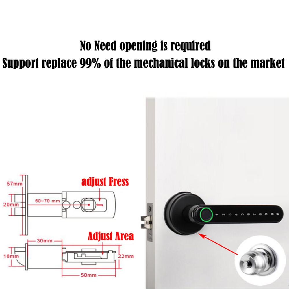 TTLock Cerradura inteligente c - Door Lock Smart Keypad reseña y precio