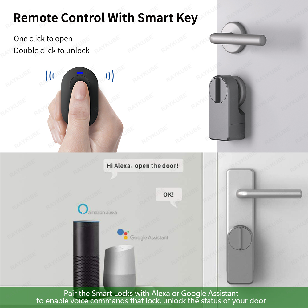 RAYKUBE A1 Pro Tuya BEL juego  - Door Lock Smart Keypad reseña y precio