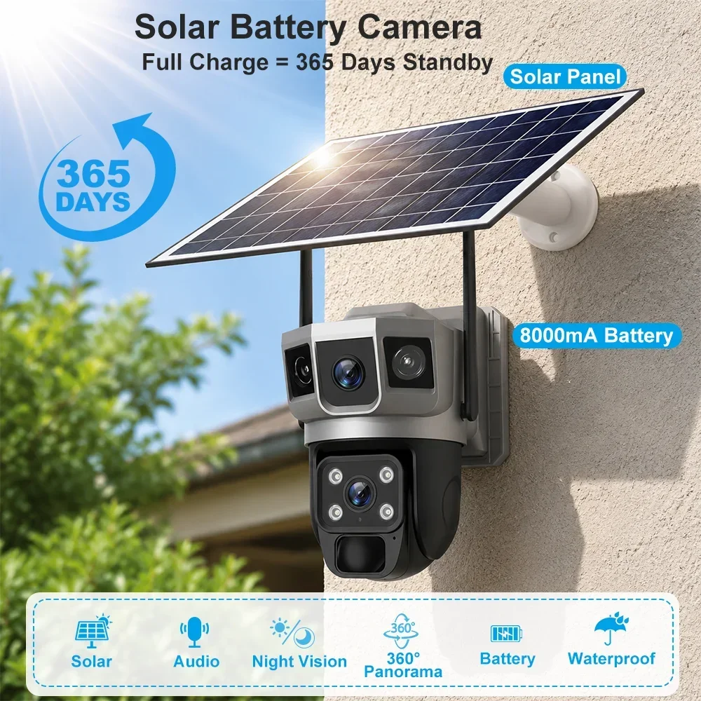 Cámara V380 4K con 3 Pantallas - Home Security And Cctv reseña y precio