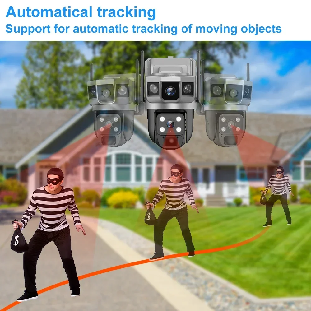 Cámara V380 4K con 3 Pantallas - Home Security And Cctv reseña y precio