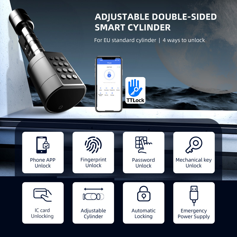 Cerradura de puerta cilíndrica - Door Lock Smart Keypad reseña y precio
