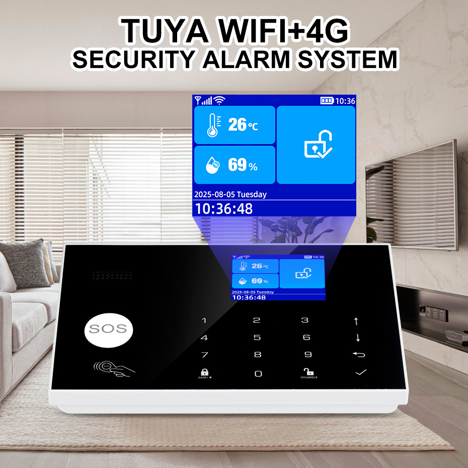 KERUI-sistema de alarma 4G con - Home Security Zones reseña y precio