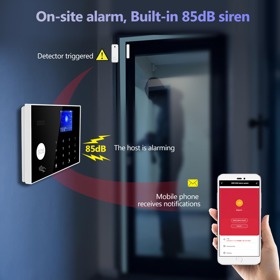 KERUI-sistema de alarma 4G con - Home Security Zones reseña y precio