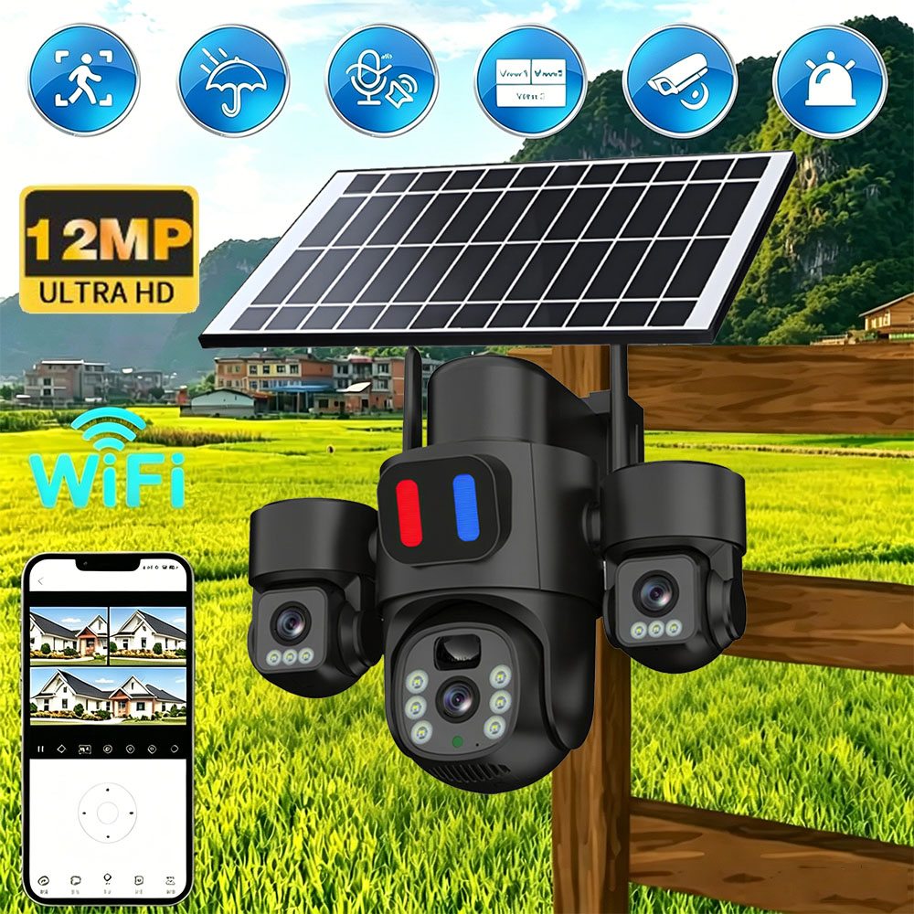 Cámara Solar WiFi PTZ para Ext - Home Security And Cctv reseña y precio