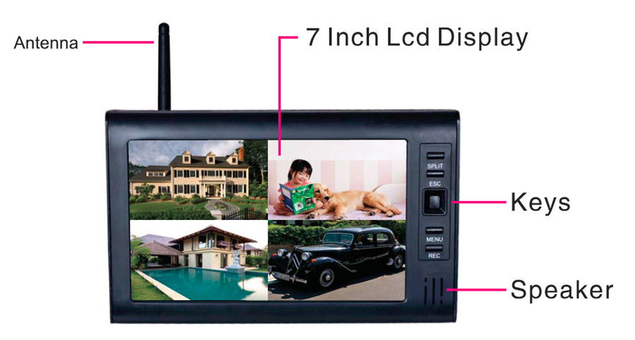 Sistema de seguridad cctv lcd  - Home Security Video Recording Systems reseña y precio