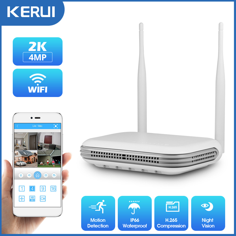 KERUI 2K 4MP cámara IP de segu - Nvr Kit 8 Channel reseña y precio