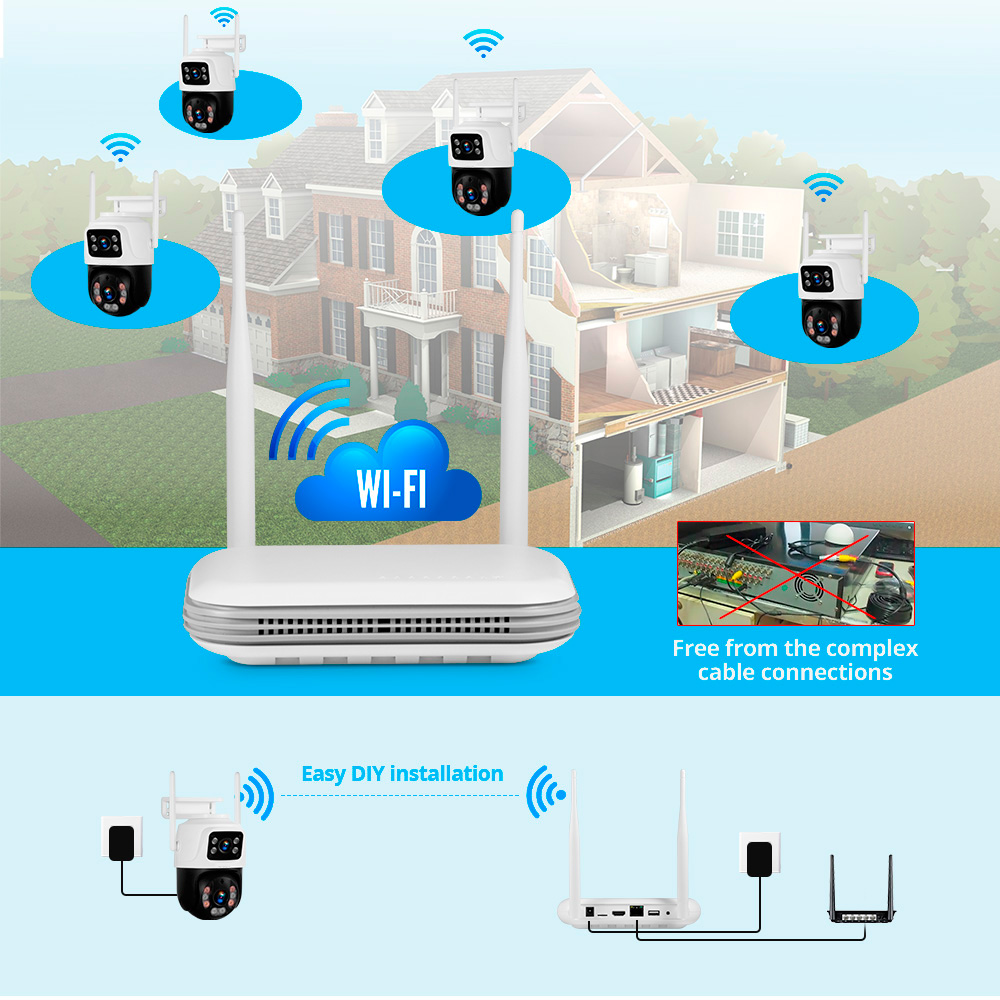 KERUI 2K 4MP cámara IP de segu - Nvr Kit 8 Channel reseña y precio