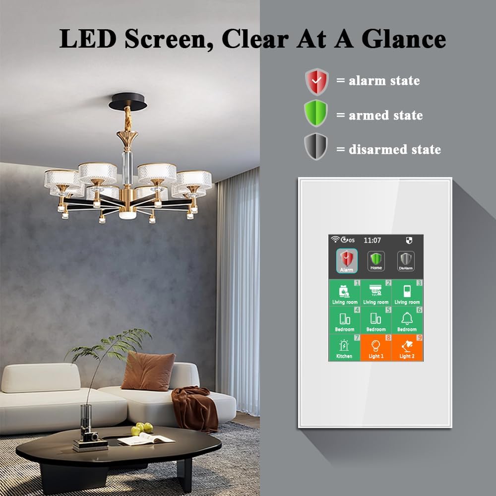 Lanbon LCD interruptor intelig - Home Security Uk reseña y precio