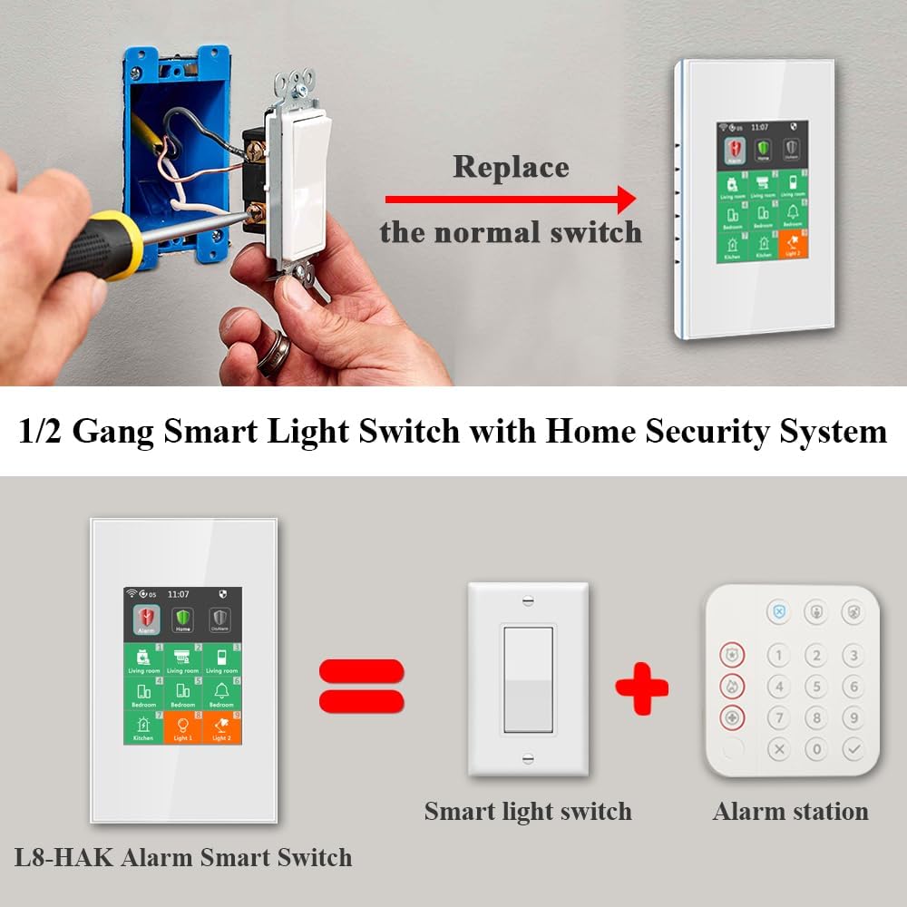 Lanbon LCD interruptor intelig - Home Security Uk reseña y precio